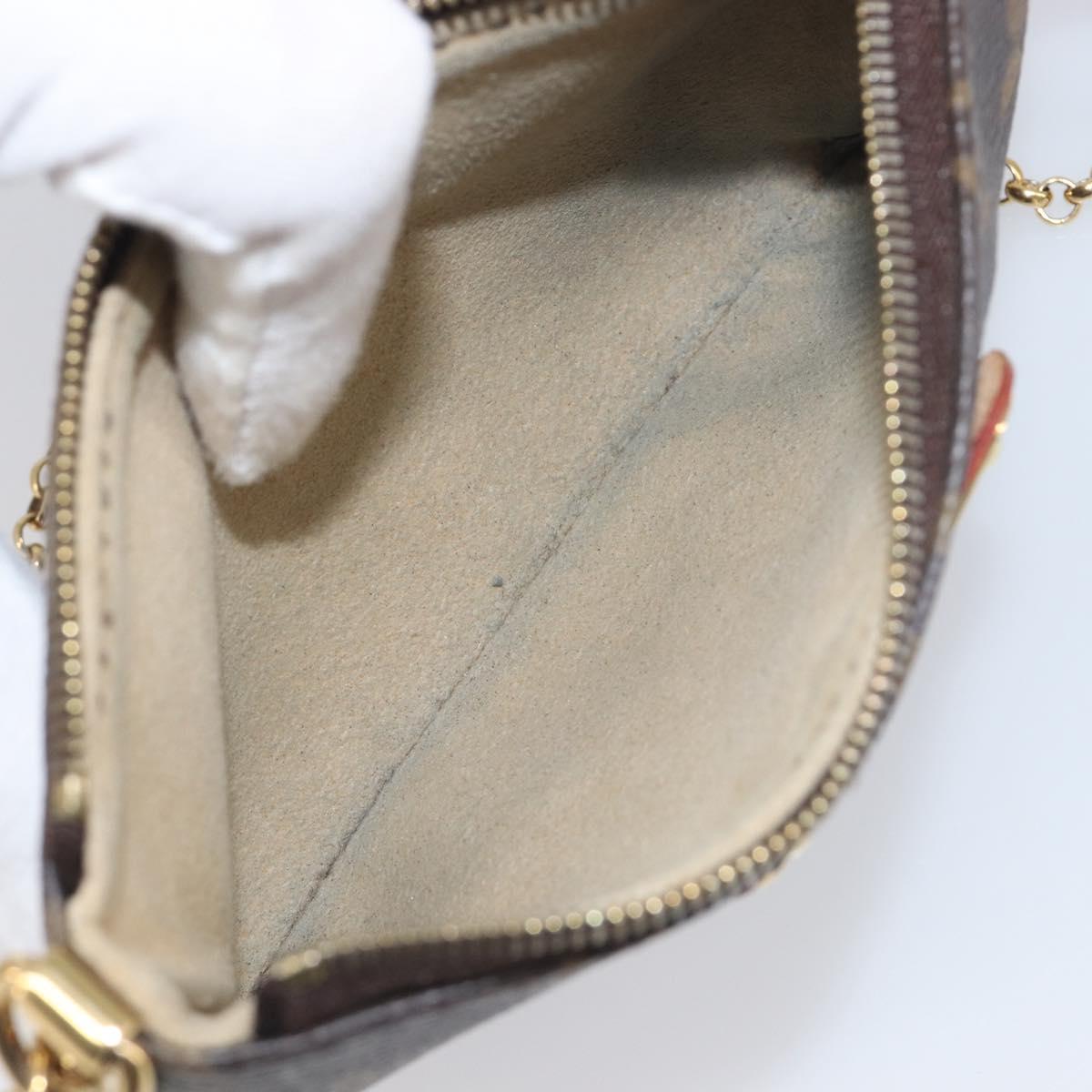 LOUIS VUITTON Monogram Pochette Mira PM Accessory Pouch M60095 LV Auth 196885V