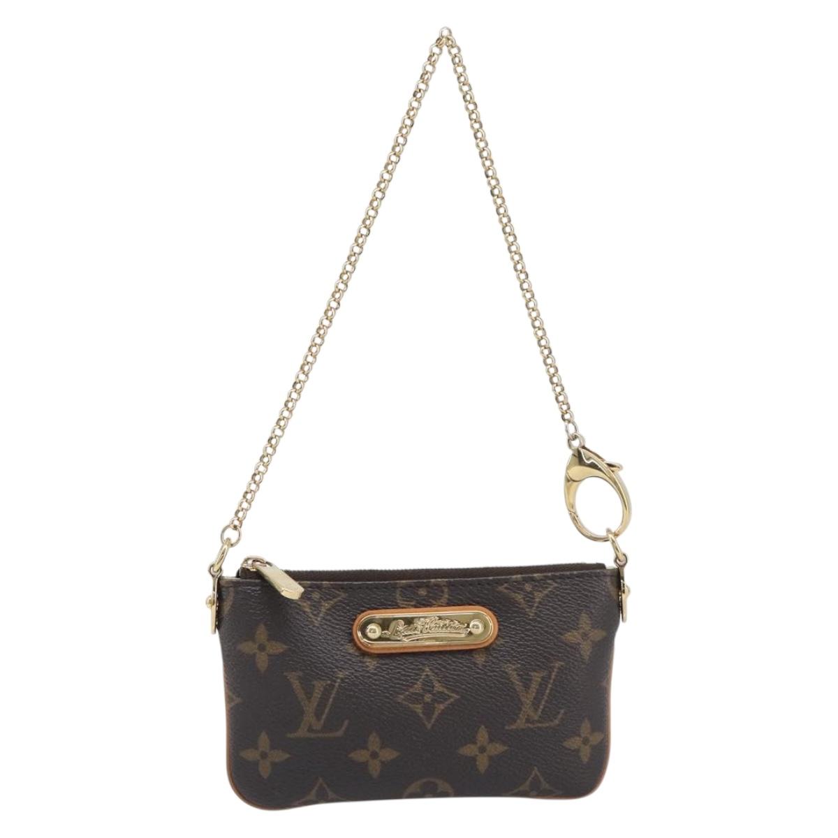 LOUIS VUITTON Monogram Pochette Mira PM Accessory Pouch M60095 LV Auth 196885V