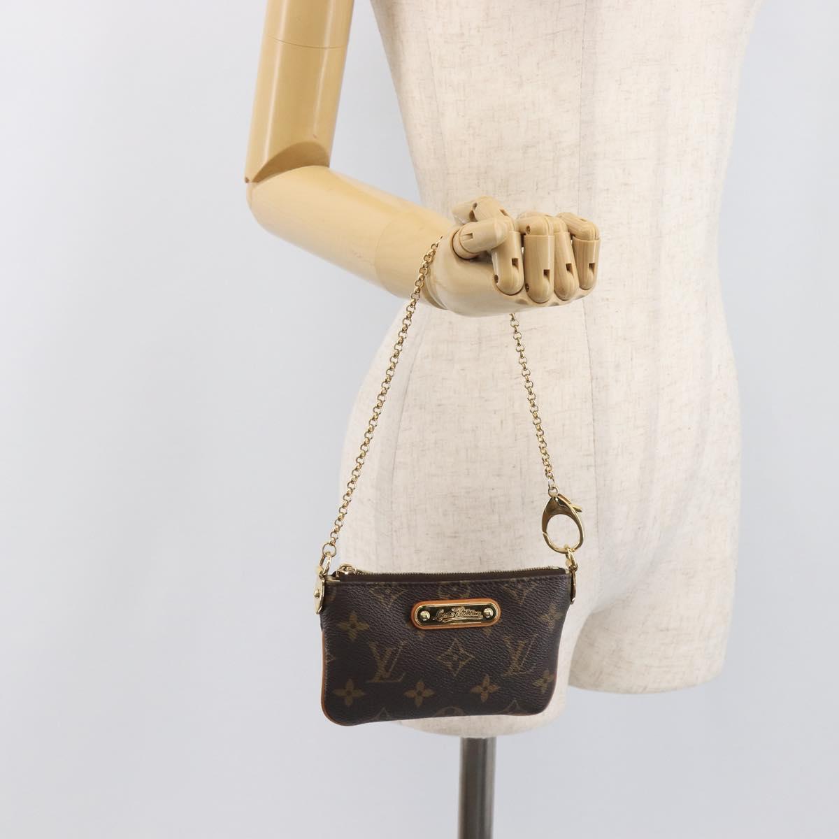 LOUIS VUITTON Monogram Pochette Mira PM Accessory Pouch M60095 LV Auth 196885V