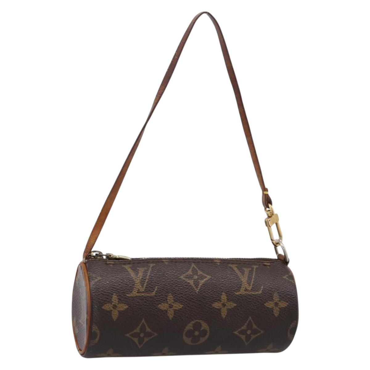 LOUIS VUITTON Monogram Papillon Pouch LV Auth 196887