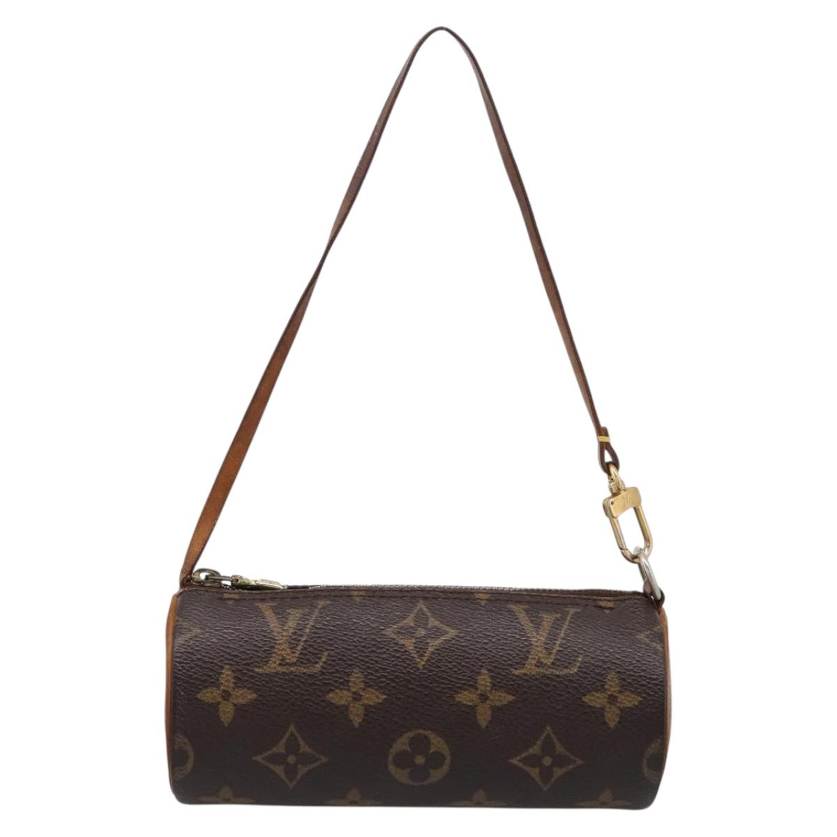LOUIS VUITTON Monogram Papillon Pouch LV Auth 196887