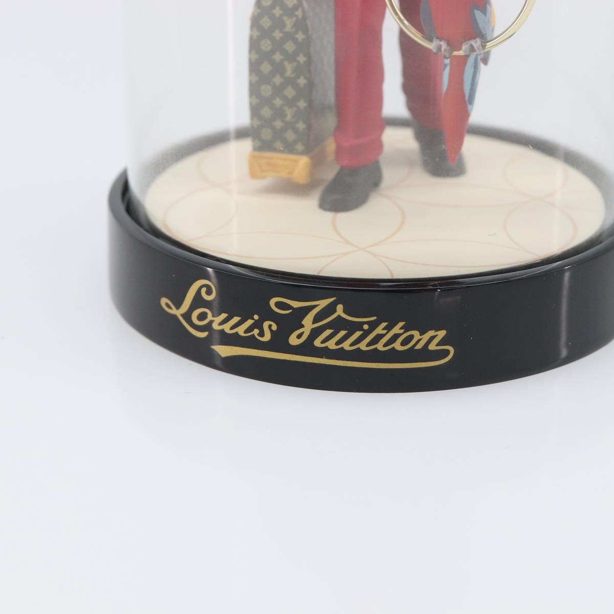 LOUIS VUITTON Pageboy Snow Globe Glass Red Clear LV Auth 196889A
