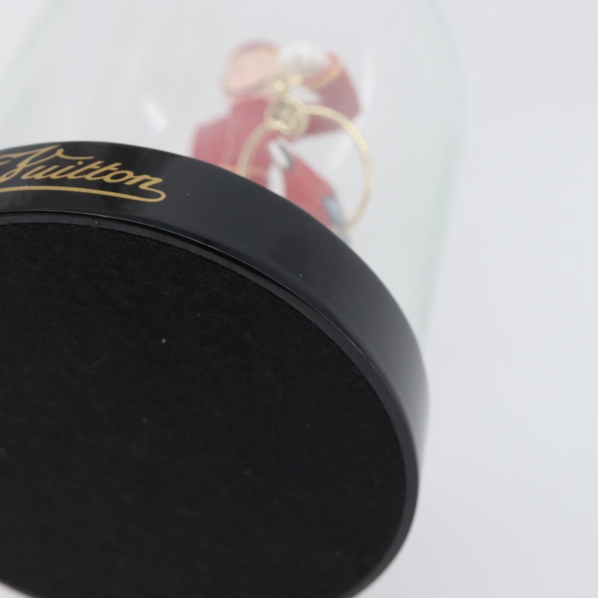LOUIS VUITTON Pageboy Snow Globe Glass Red Clear LV Auth 196889A