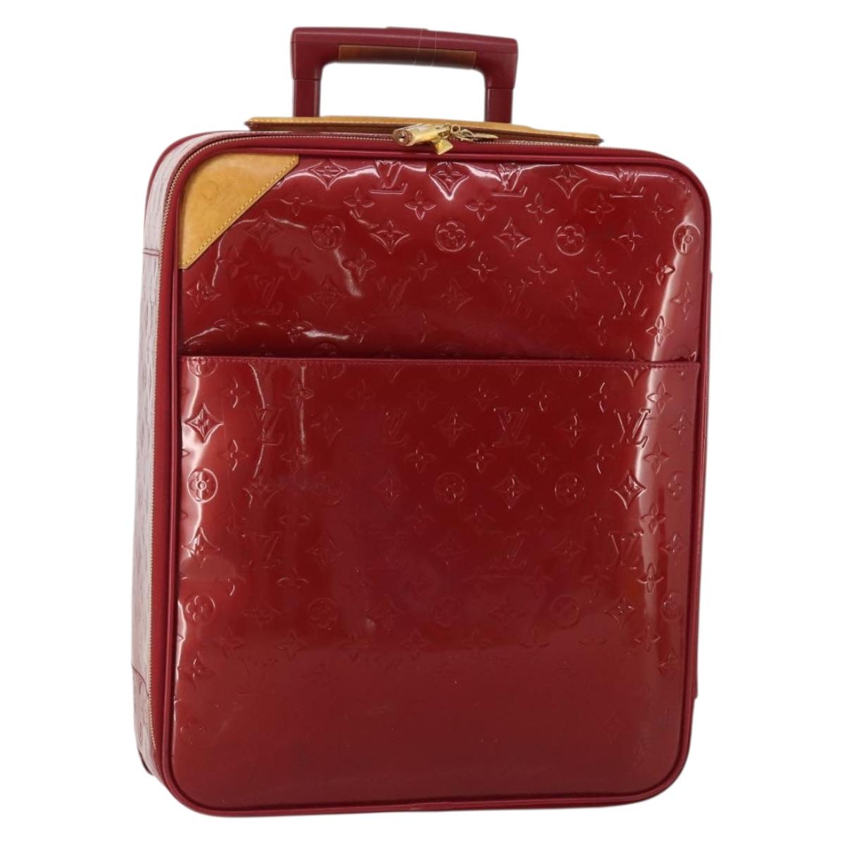 LOUIS VUITTON Monogram Vernis Pegas 45 Suitcase Pomme D'amour M91278 Auth 196891