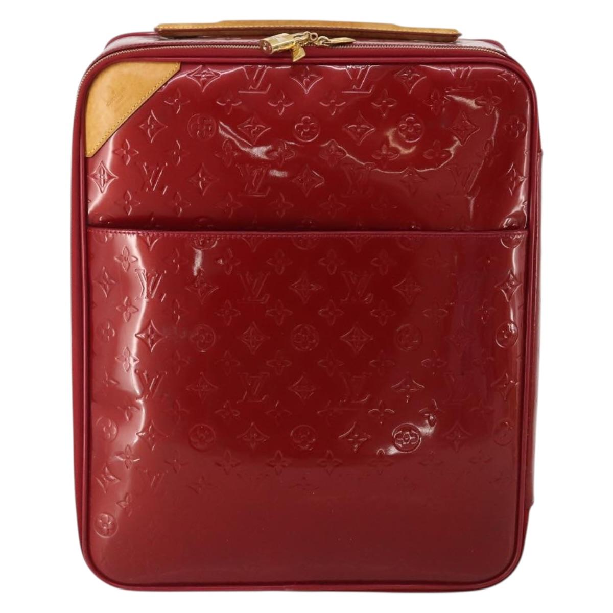 LOUIS VUITTON Monogram Vernis Pegas 45 Suitcase Pomme D'amour M91278 Auth 196891