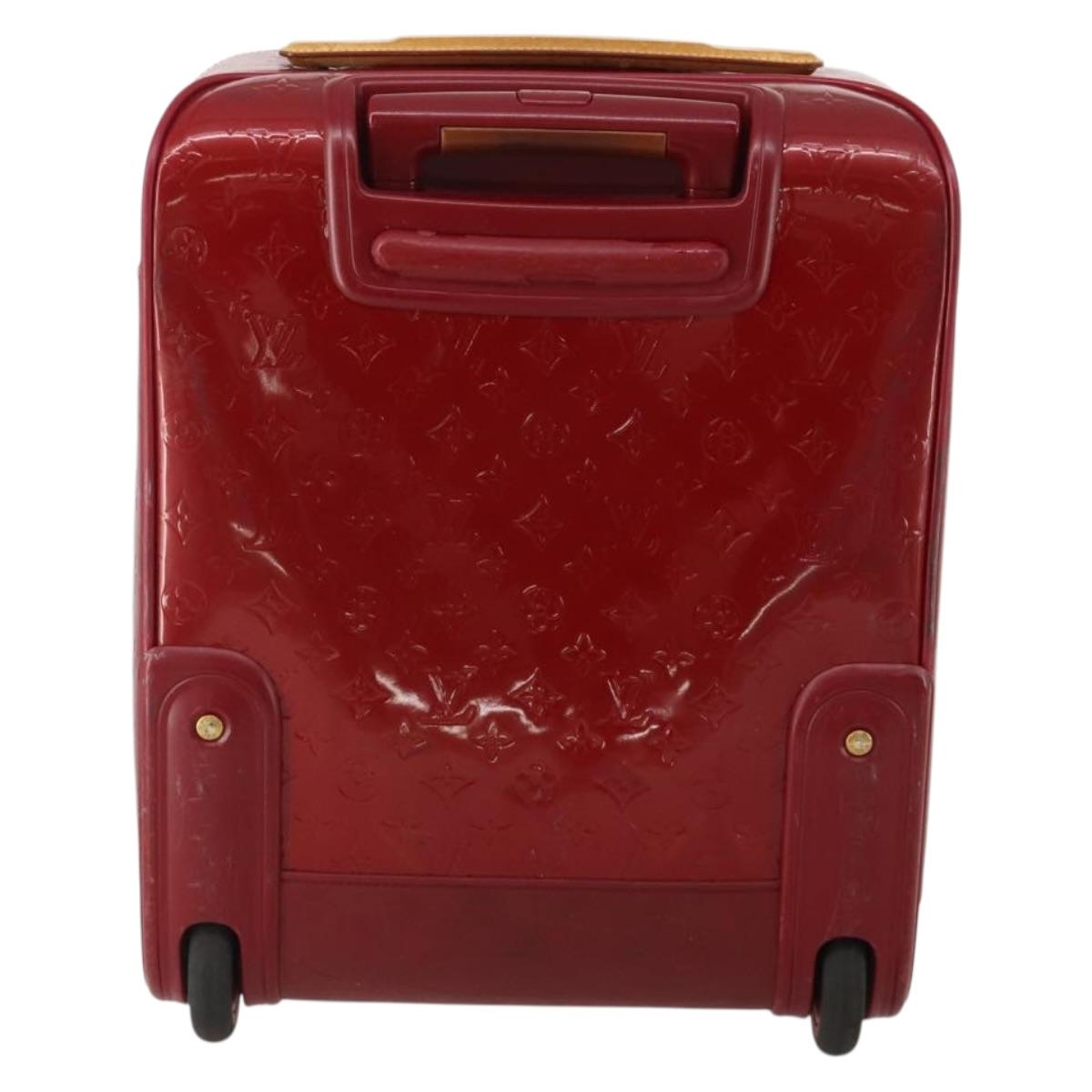 LOUIS VUITTON Monogram Vernis Pegas 45 Suitcase Pomme D'amour M91278 Auth 196891