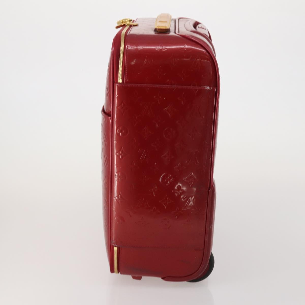 LOUIS VUITTON Monogram Vernis Pegas 45 Suitcase Pomme D'amour M91278 Auth 196891