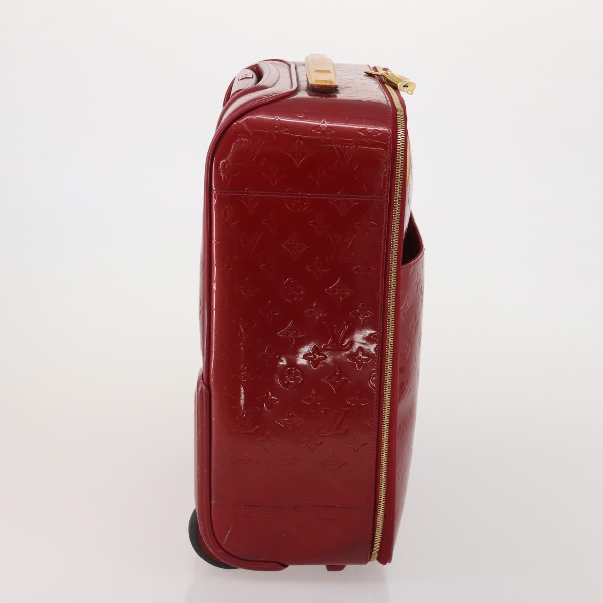 LOUIS VUITTON Monogram Vernis Pegas 45 Suitcase Pomme D'amour M91278 Auth 196891