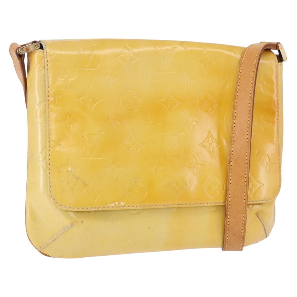 LOUIS VUITTON Monogram Vernis Thompson Street Bag Gris M91008 LV Auth 196902