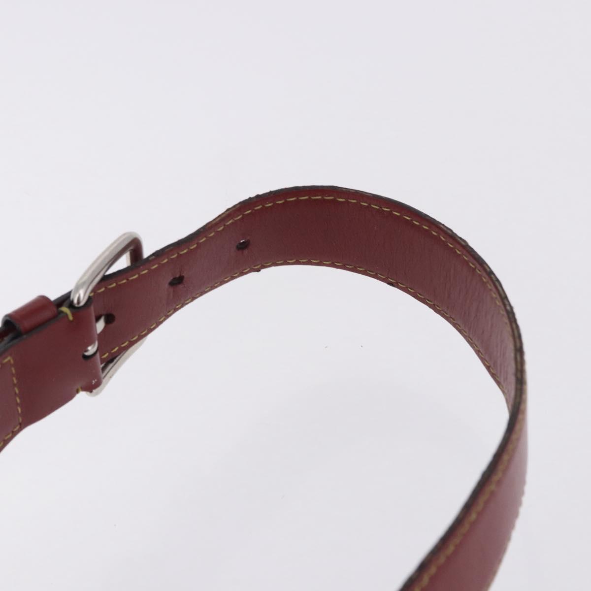 LOUIS VUITTON Epi Twist Bucket Shoulder Bag Red Silver M52927 LV Auth 196905