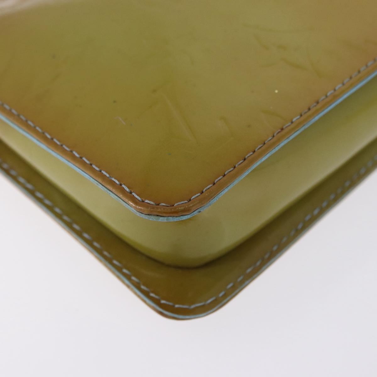 LOUIS VUITTON Monogram Vernis Lexington Pouch Baby Blue M91011 LV Auth 196907