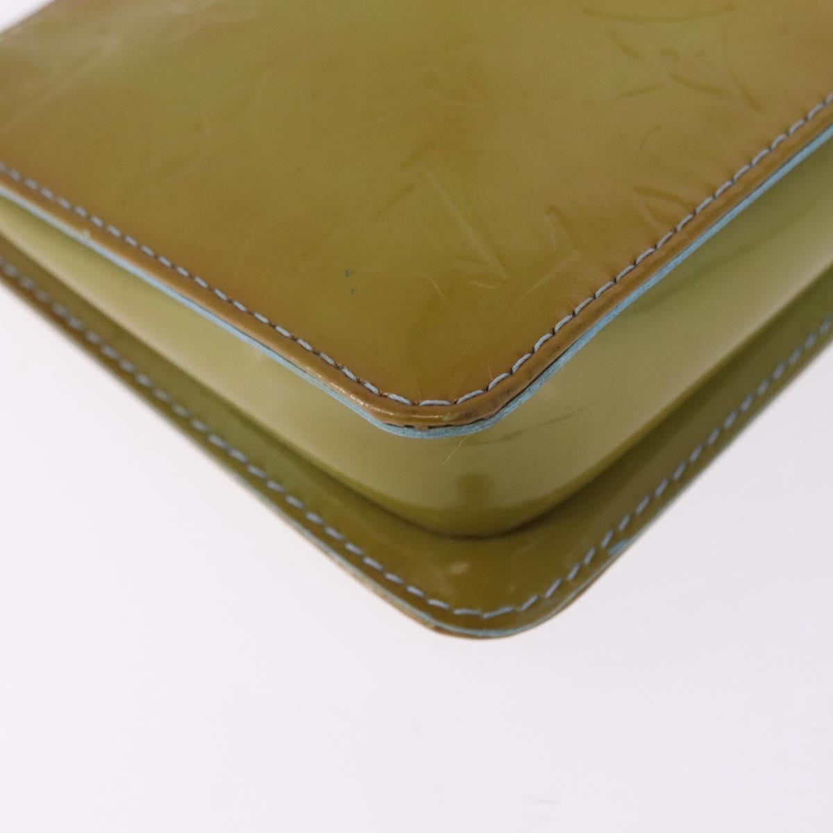 LOUIS VUITTON Monogram Vernis Lexington Pouch Baby Blue M91011 LV Auth 196907