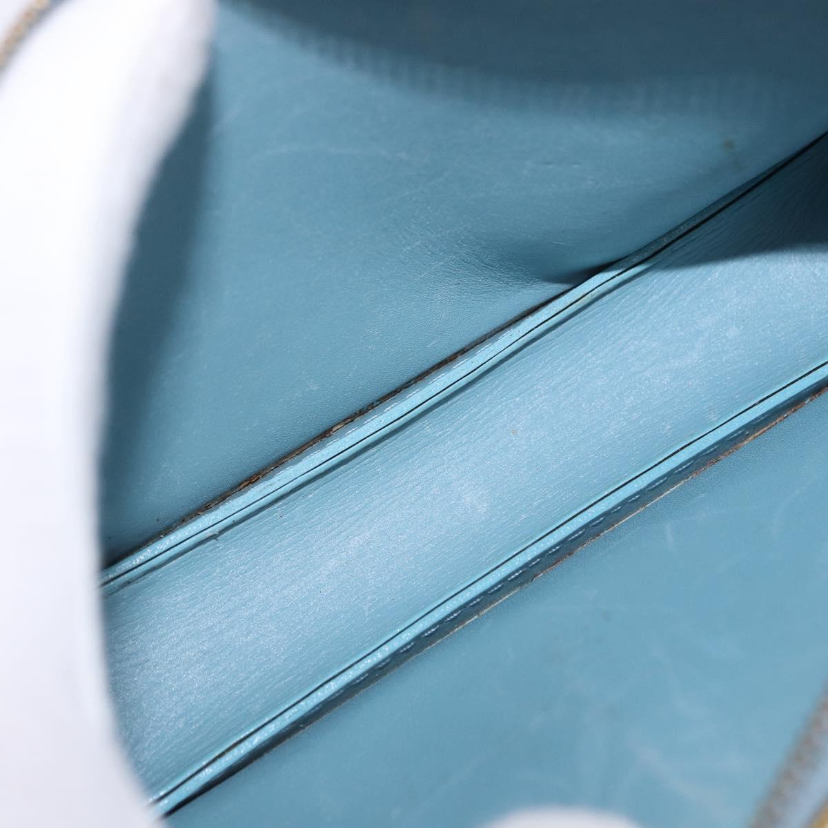 LOUIS VUITTON Monogram Vernis Lexington Pouch Baby Blue M91011 LV Auth 196907