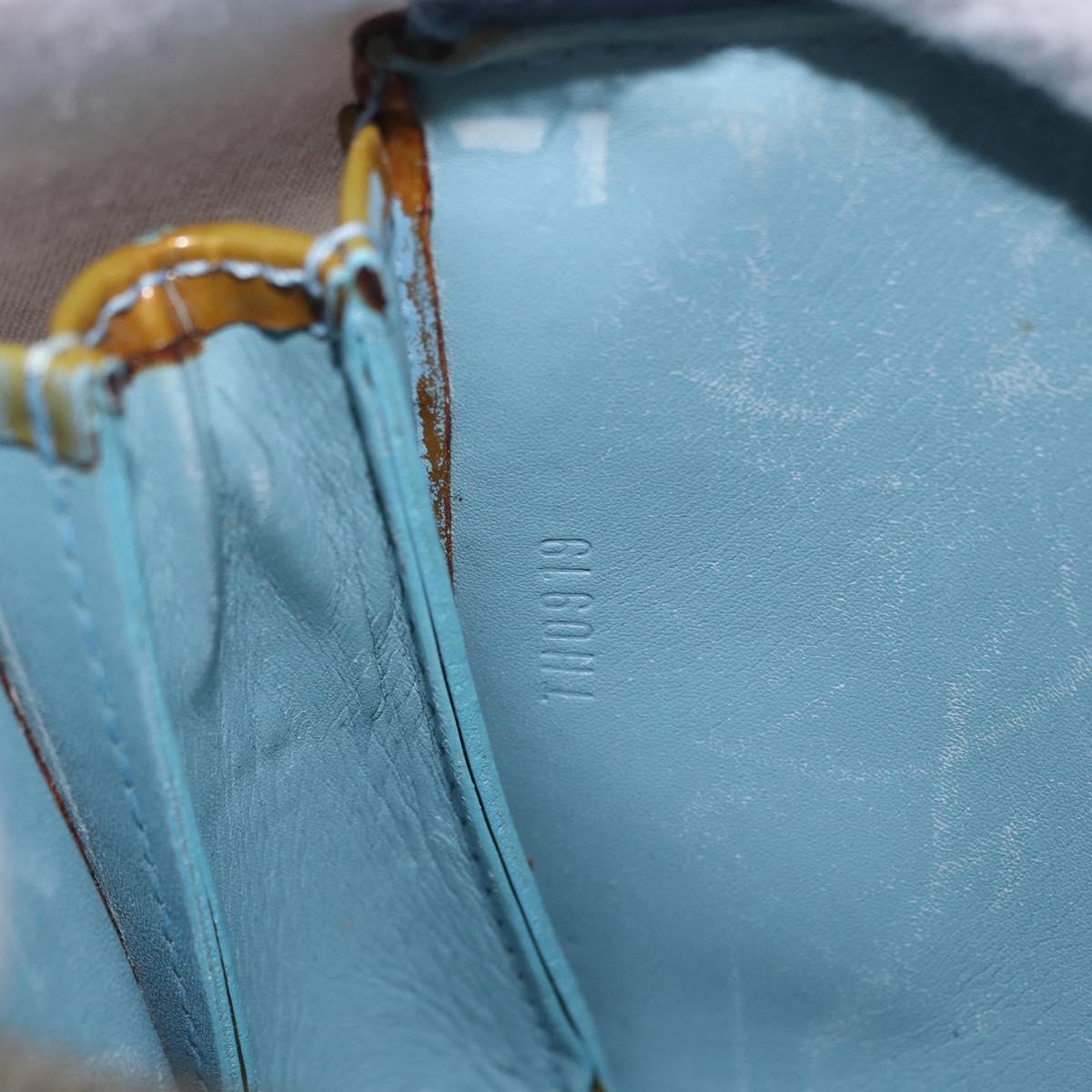 LOUIS VUITTON Monogram Vernis Lexington Pouch Baby Blue M91011 LV Auth 196907