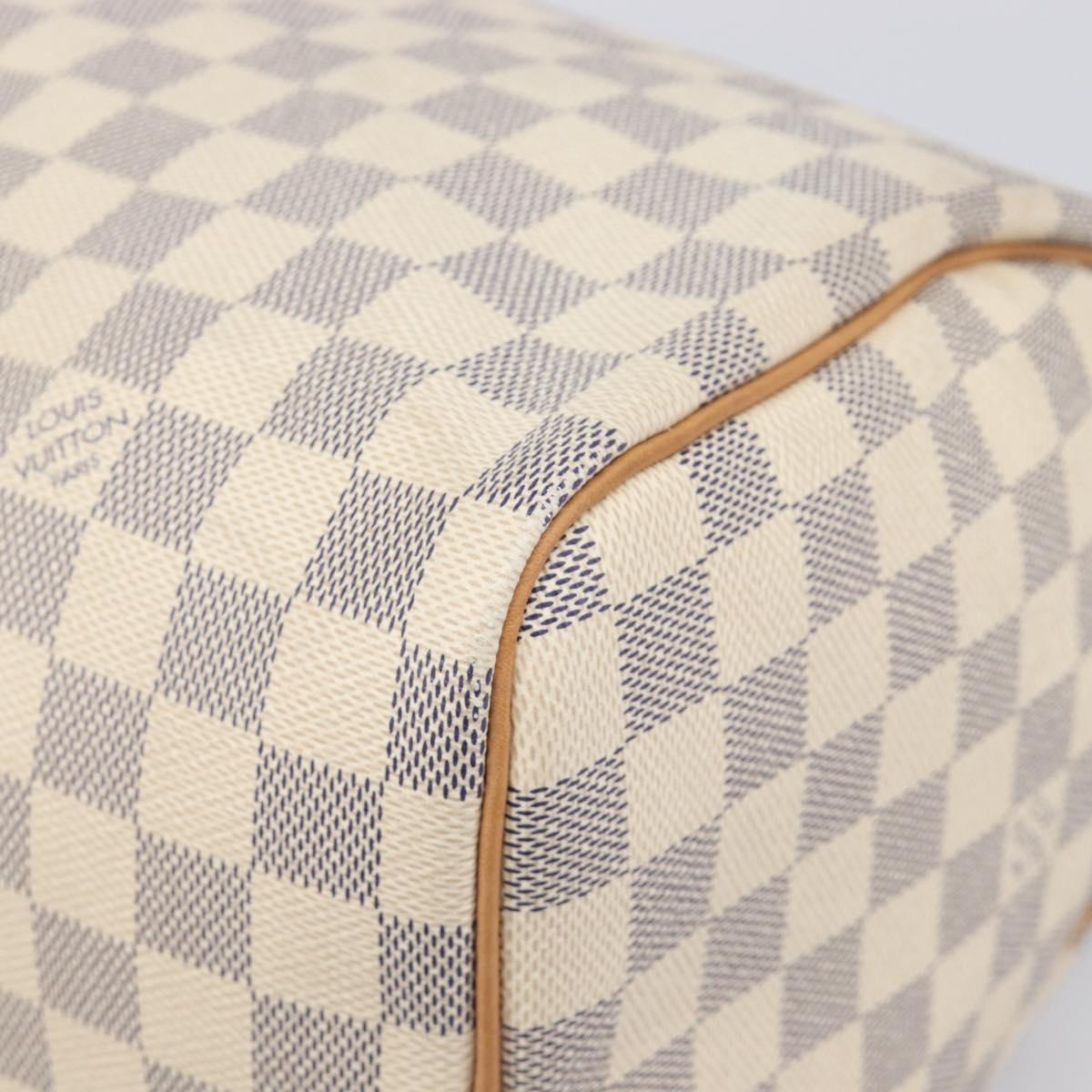 LOUIS VUITTON Damier Azur Speedy 30 Hand Bag N41533 LV Auth 196914SAV