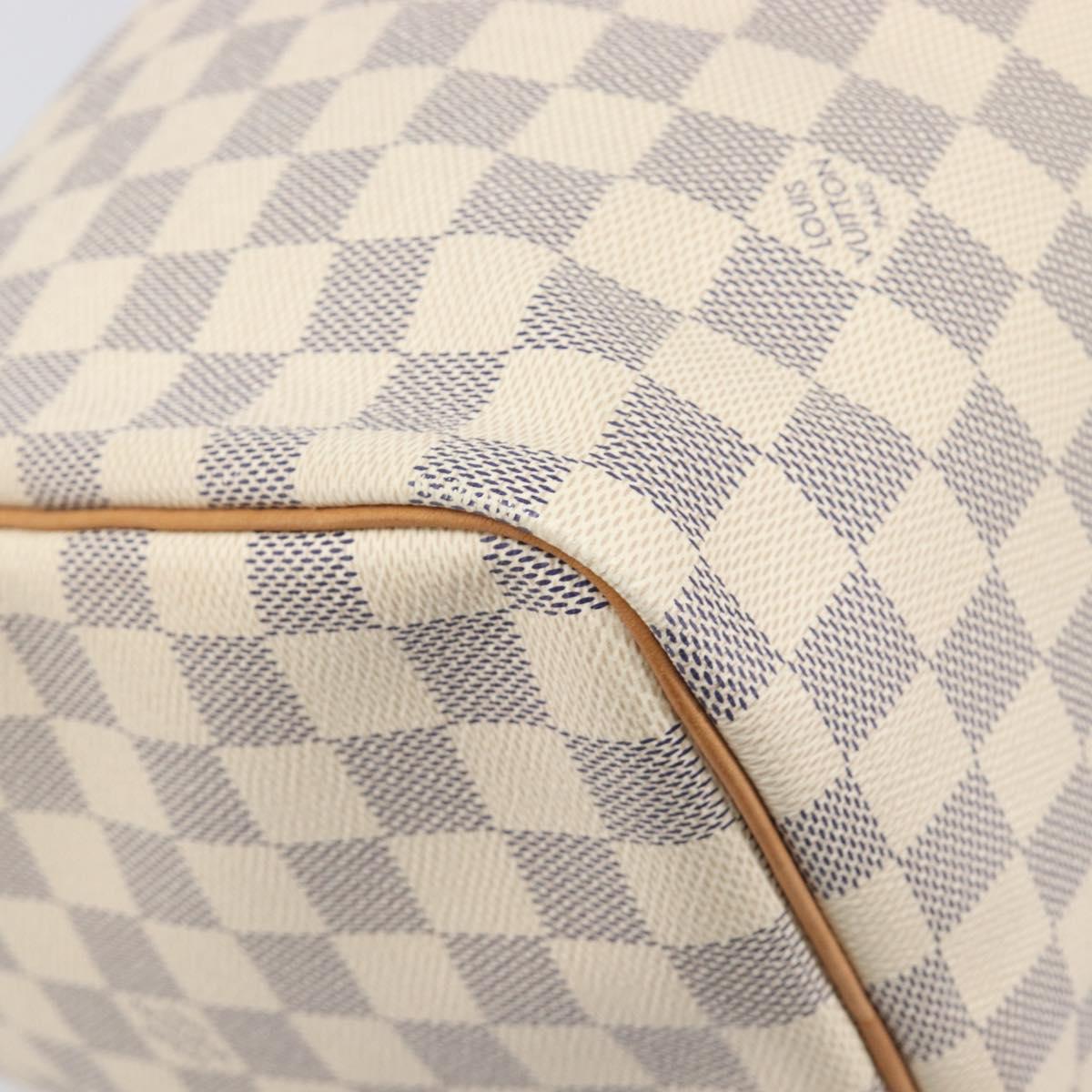 LOUIS VUITTON Damier Azur Speedy 30 Hand Bag N41533 LV Auth 196914SAV