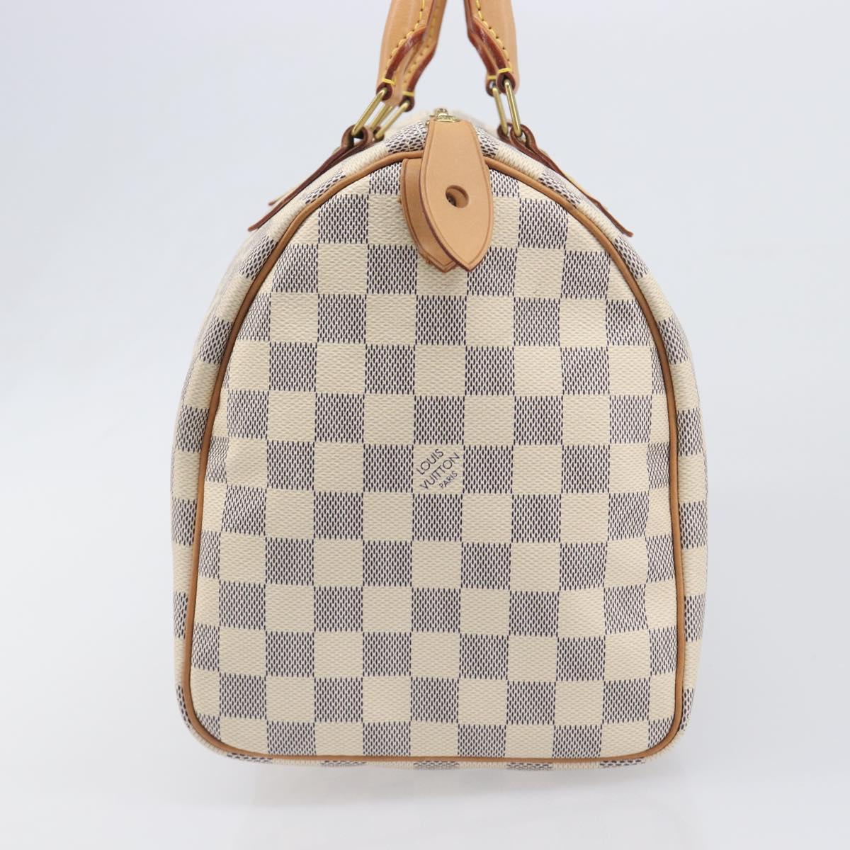 LOUIS VUITTON Damier Azur Speedy 30 Hand Bag N41533 LV Auth 196914SAV