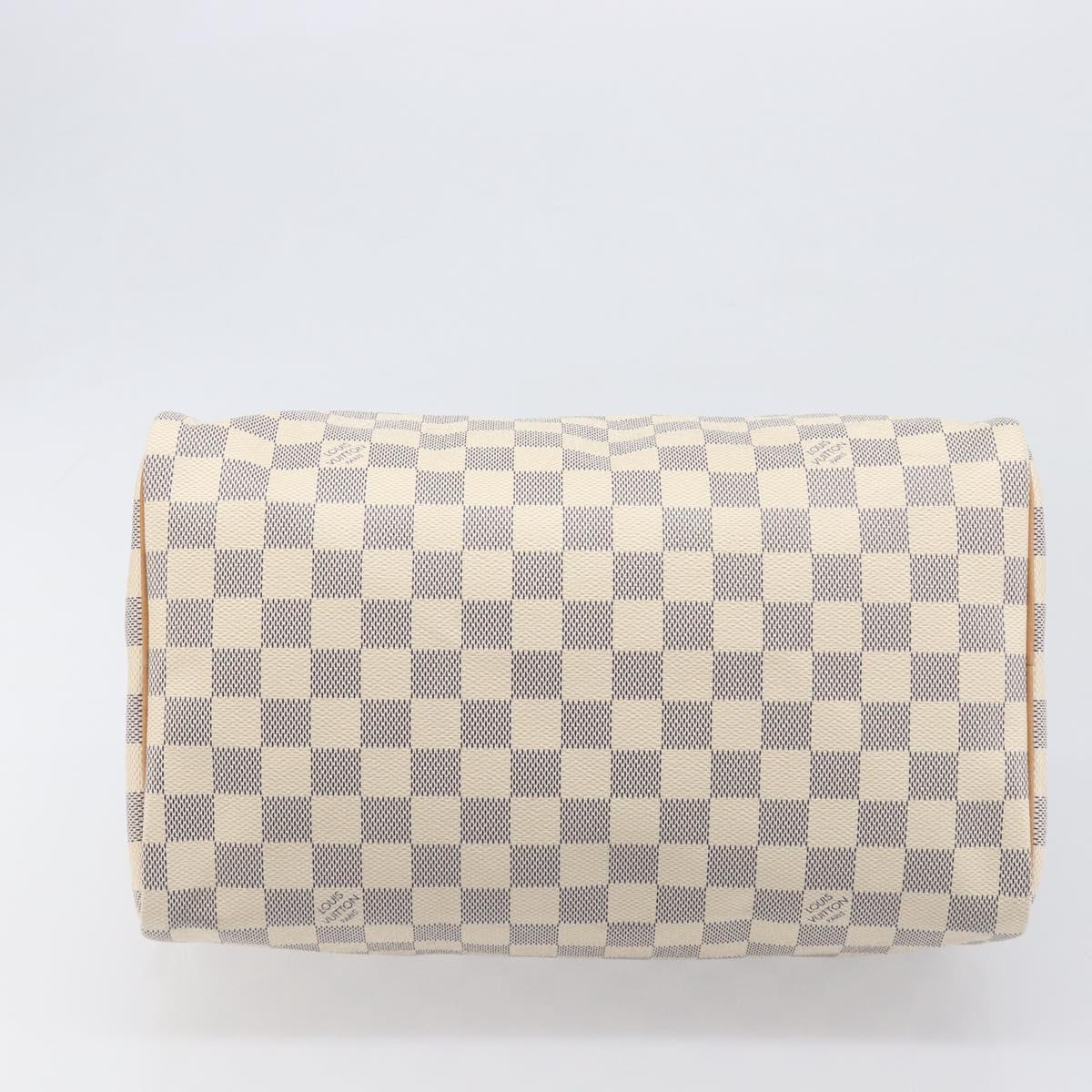 LOUIS VUITTON Damier Azur Speedy 30 Hand Bag N41533 LV Auth 196914SAV