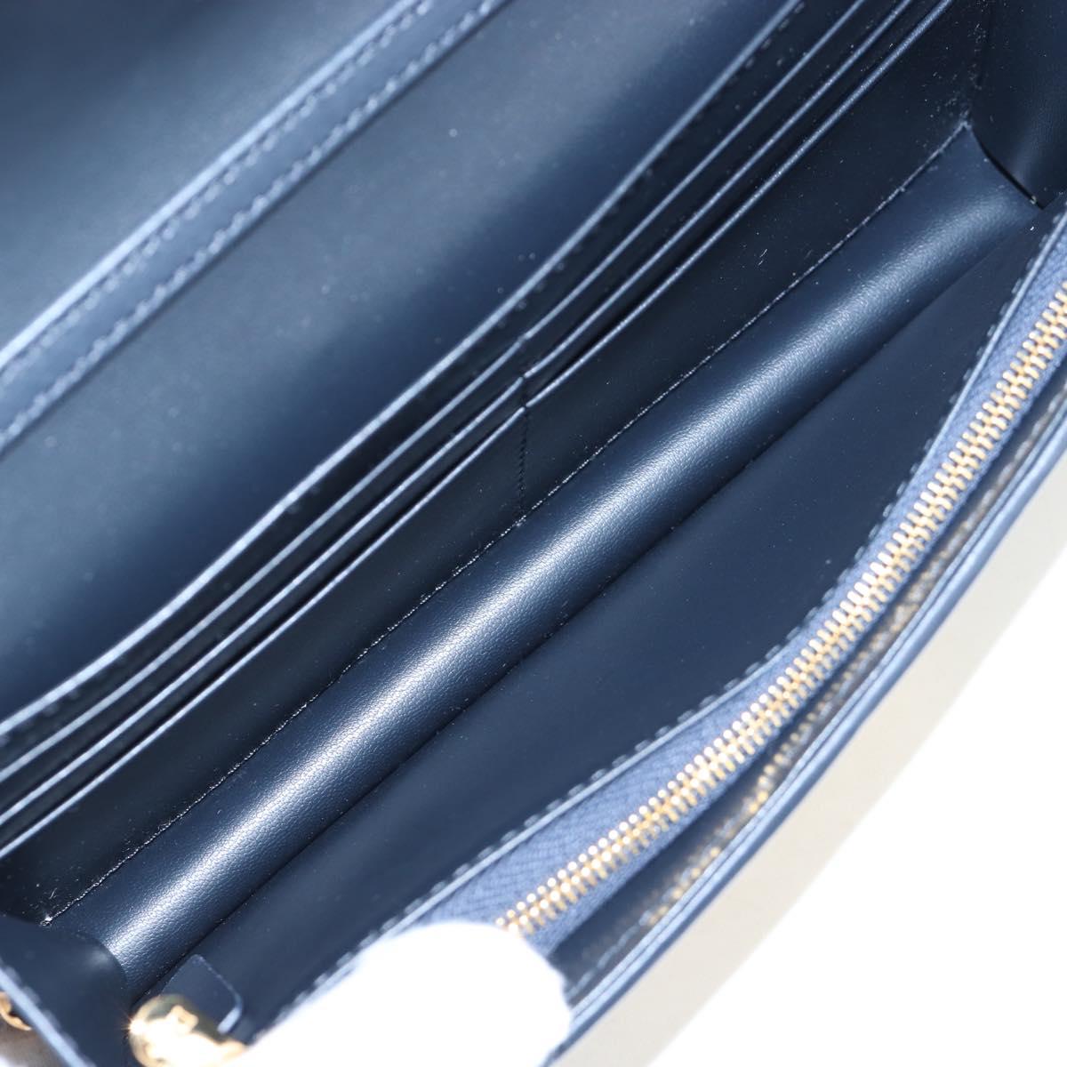 Christian Dior Trotter Canvas Dior 30 Montaigne Bag 2way Navy Gold Auth 196920SAM