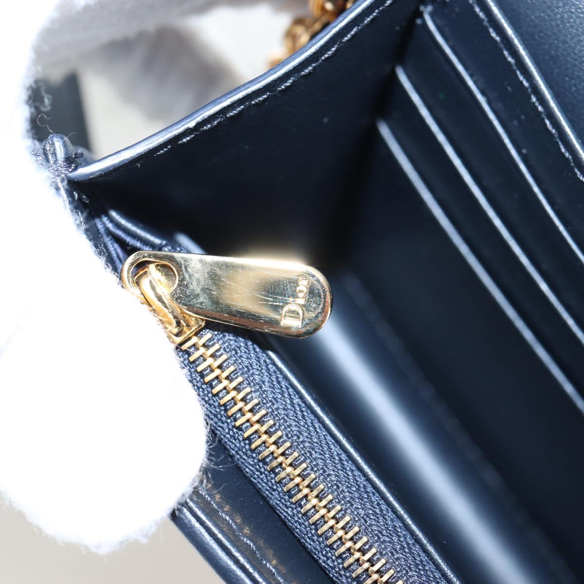 Christian Dior Trotter Canvas Dior 30 Montaigne Bag 2way Navy Gold Auth 196920SAM
