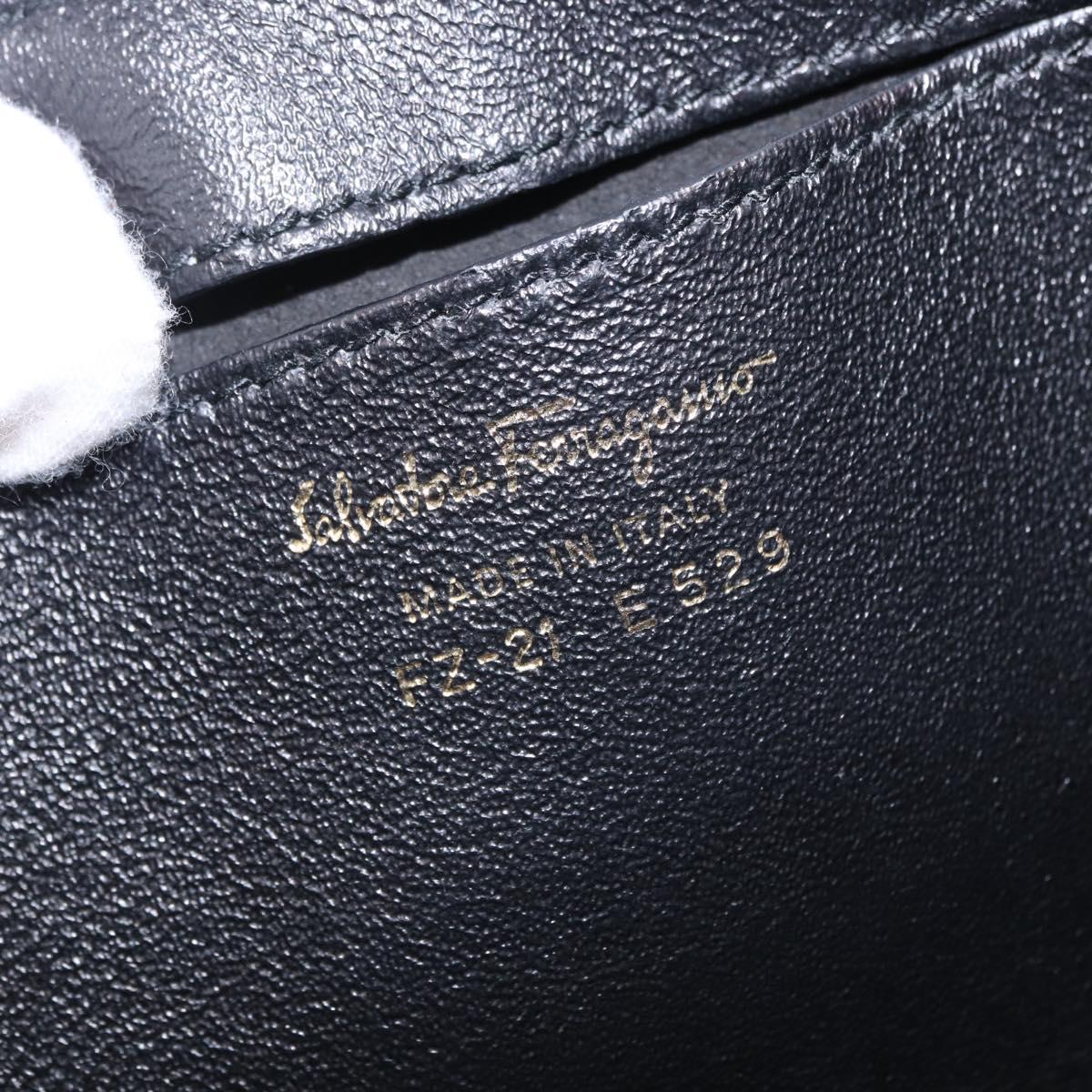 Salvatore Ferragamo Gancini Sofia Bag Harako leather 2way Brown Gold Auth 196922A