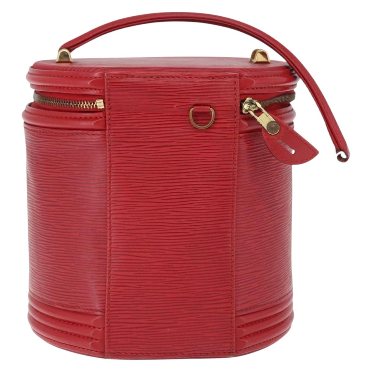 LOUIS VUITTON Epi Cannes Hand Bag Red M48037 LV Auth 196923
