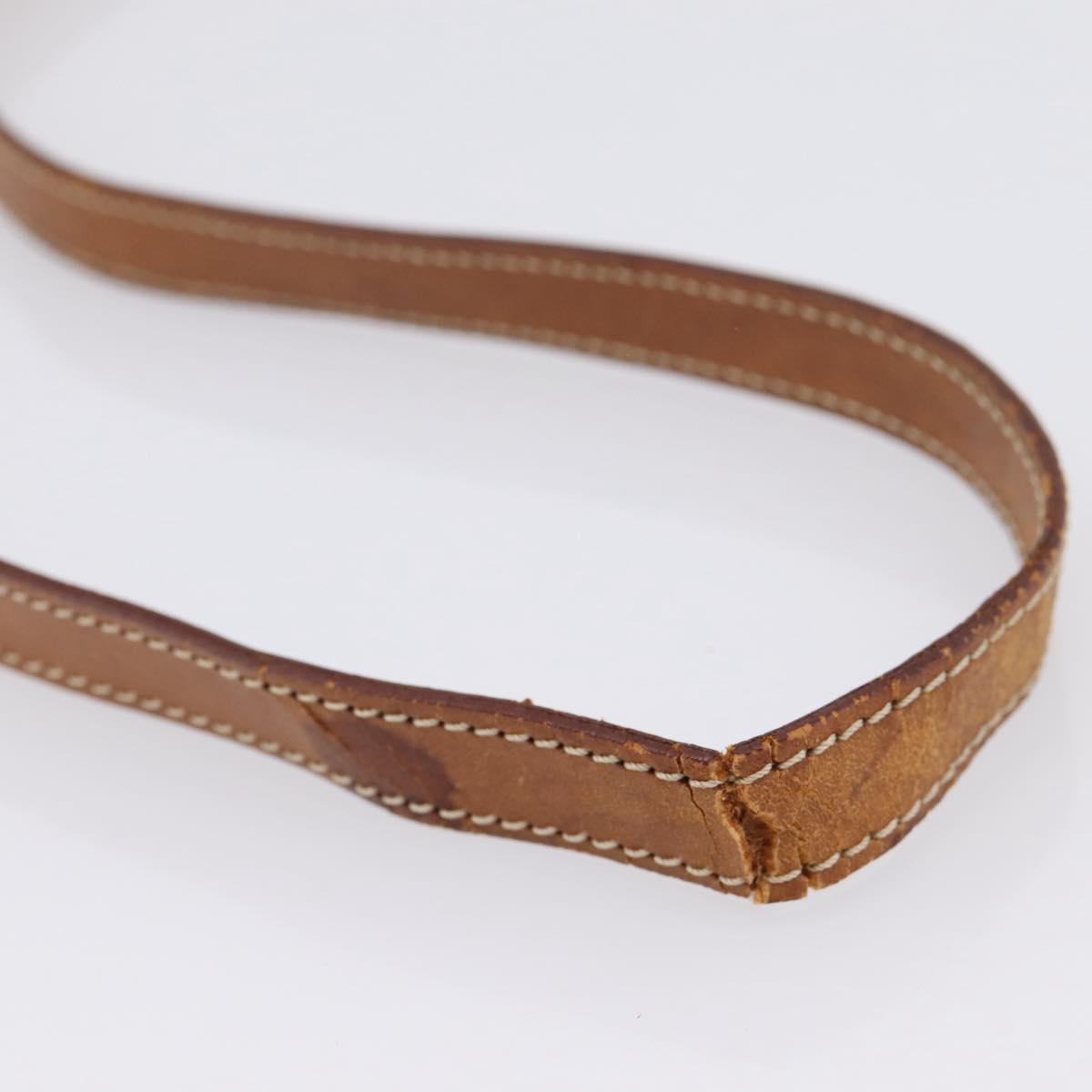 CELINE Macadam Canvas Hand Bag PVC Leather 2way Brown Gold Auth 196924