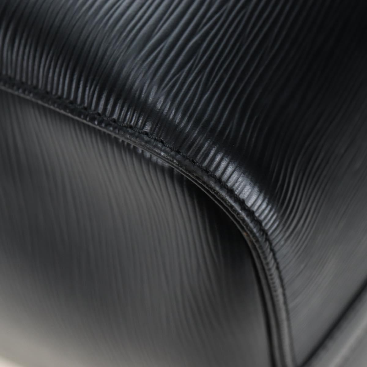LOUIS VUITTON Epi Keepall 45 Boston Bag Black M42972 LV Auth 196925V
