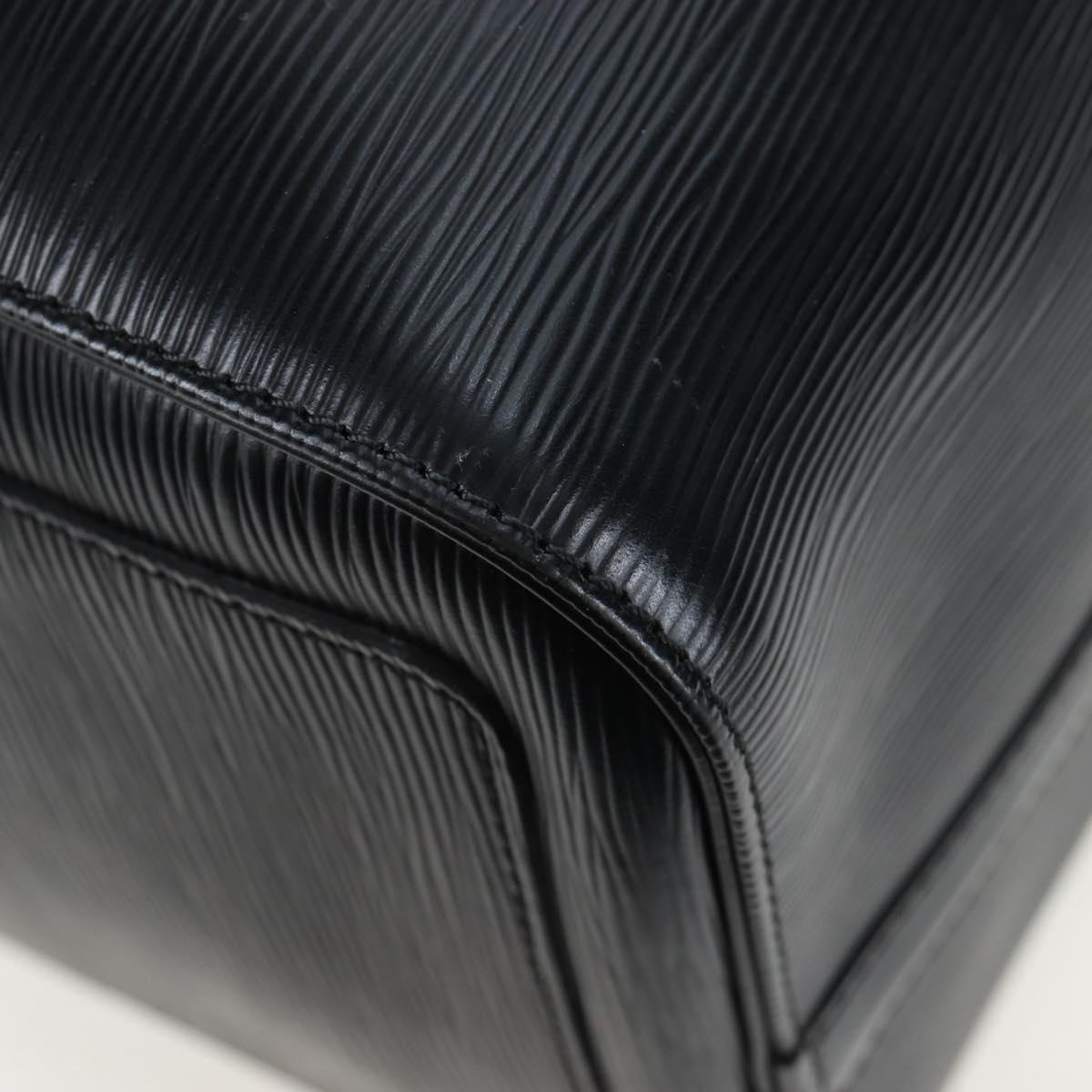 LOUIS VUITTON Epi Keepall 45 Boston Bag Black M42972 LV Auth 196925V
