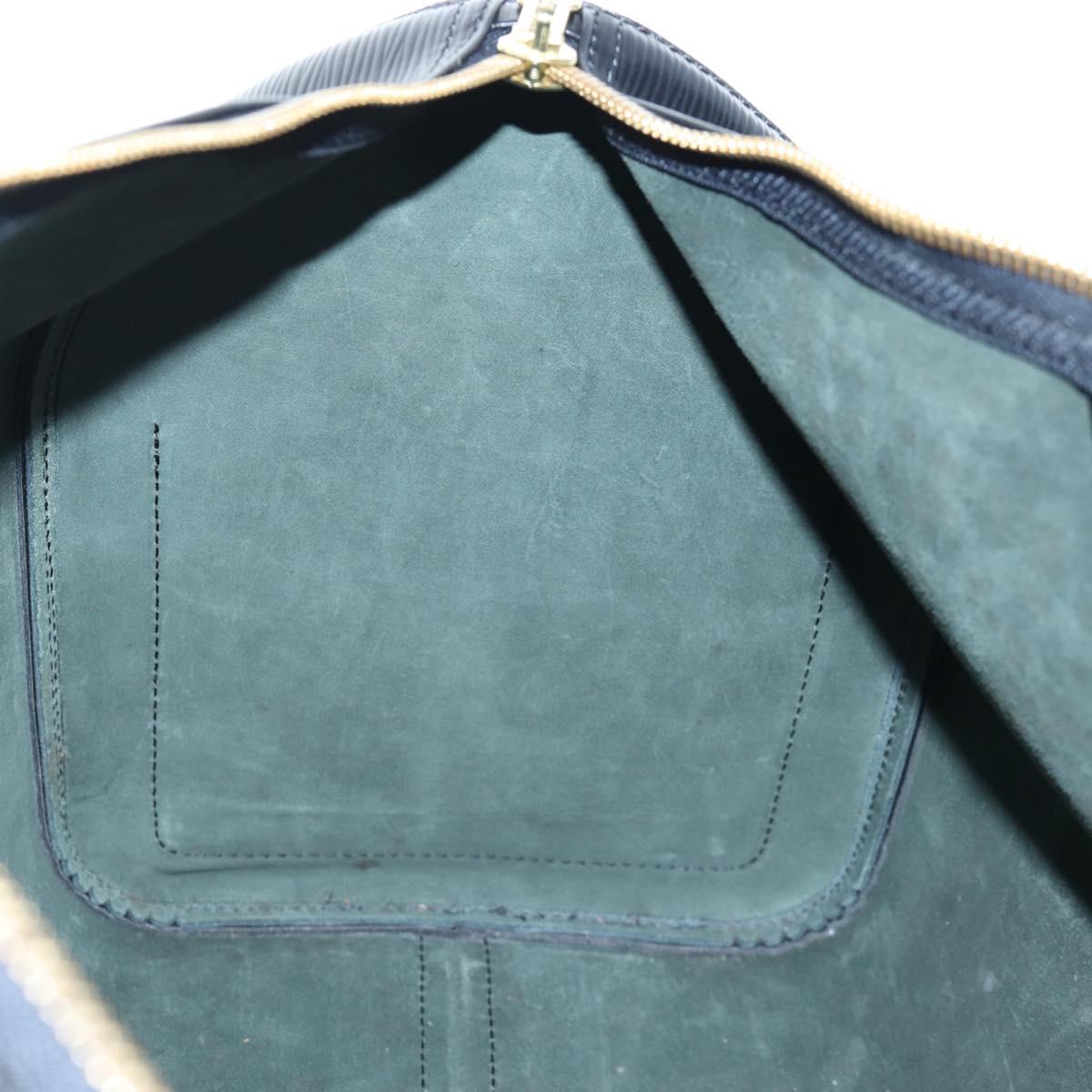 LOUIS VUITTON Epi Keepall 45 Boston Bag Black M42972 LV Auth 196925V