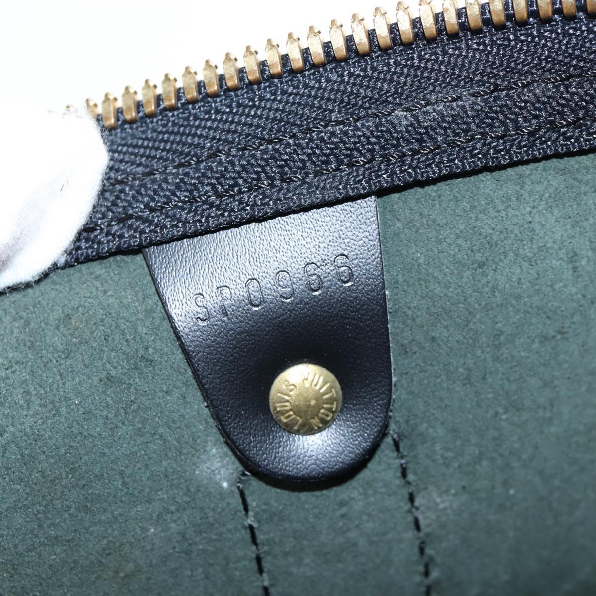 LOUIS VUITTON Epi Keepall 45 Boston Bag Black M42972 LV Auth 196925V
