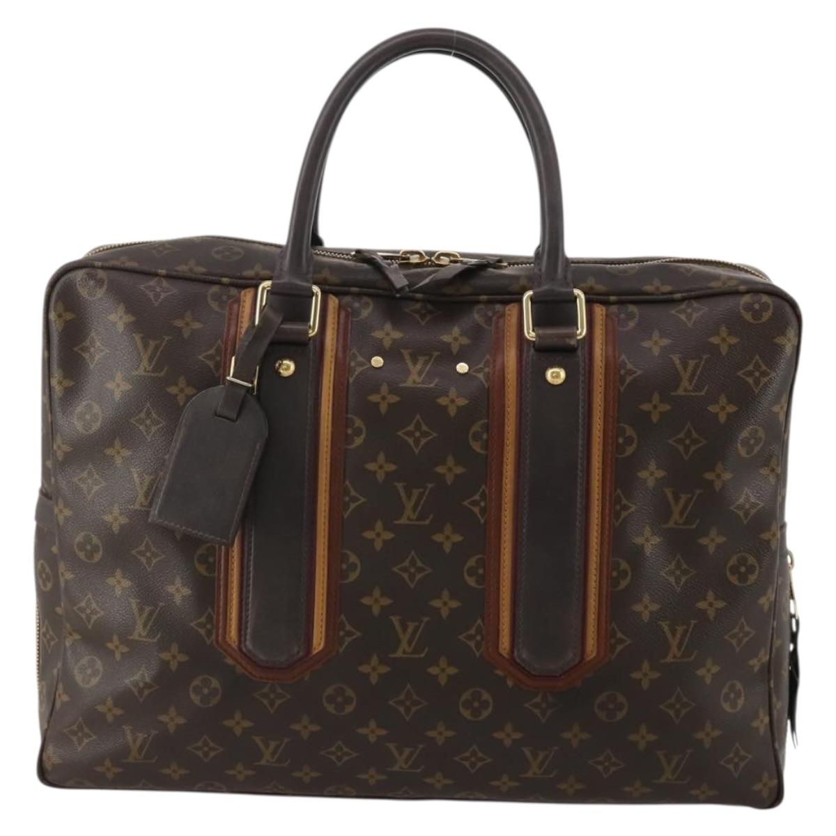 LOUIS VUITTON Monogram Bekia Anthracite Porte Documents Bag M95531 Auth 196929