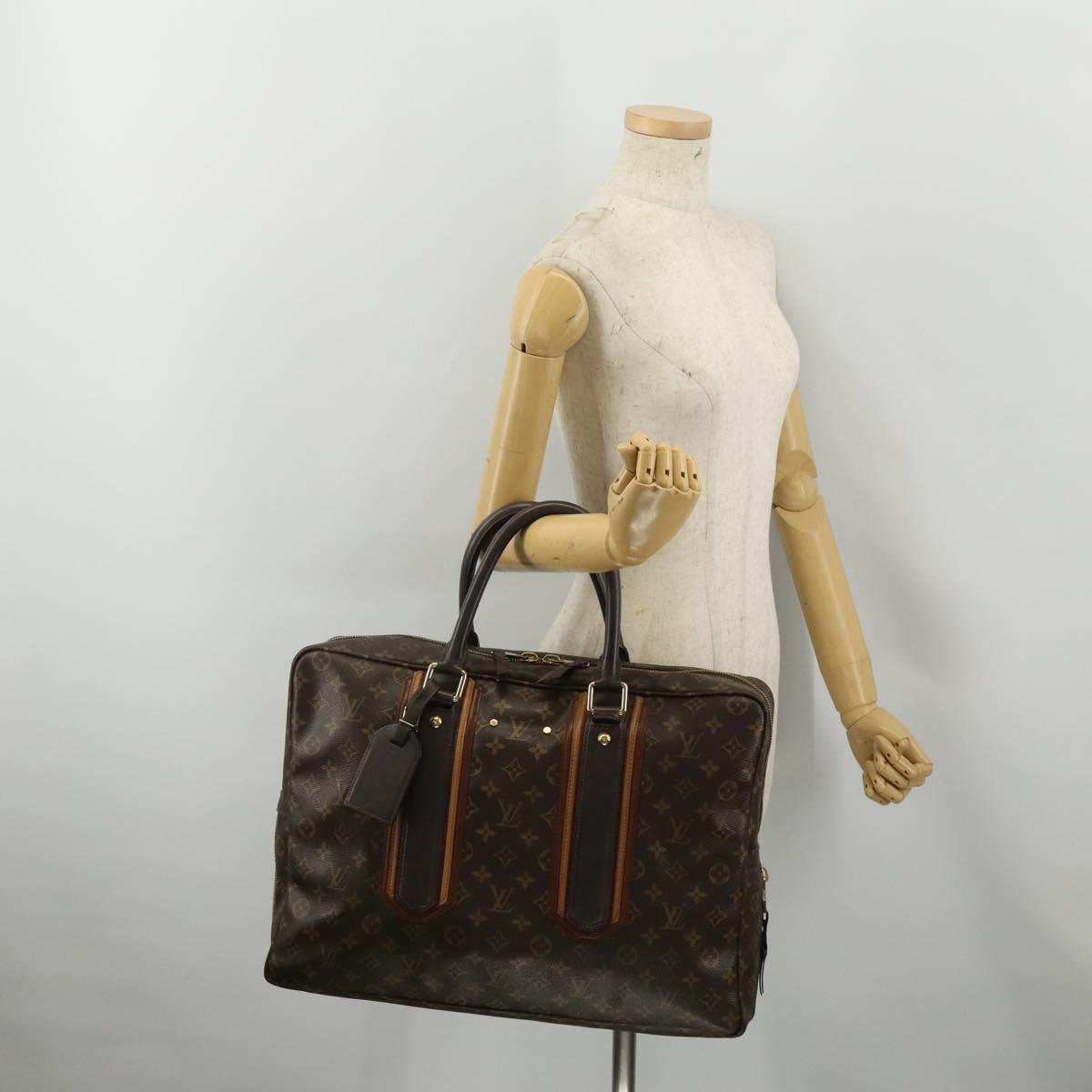LOUIS VUITTON Monogram Bekia Anthracite Porte Documents Bag M95531 Auth 196929