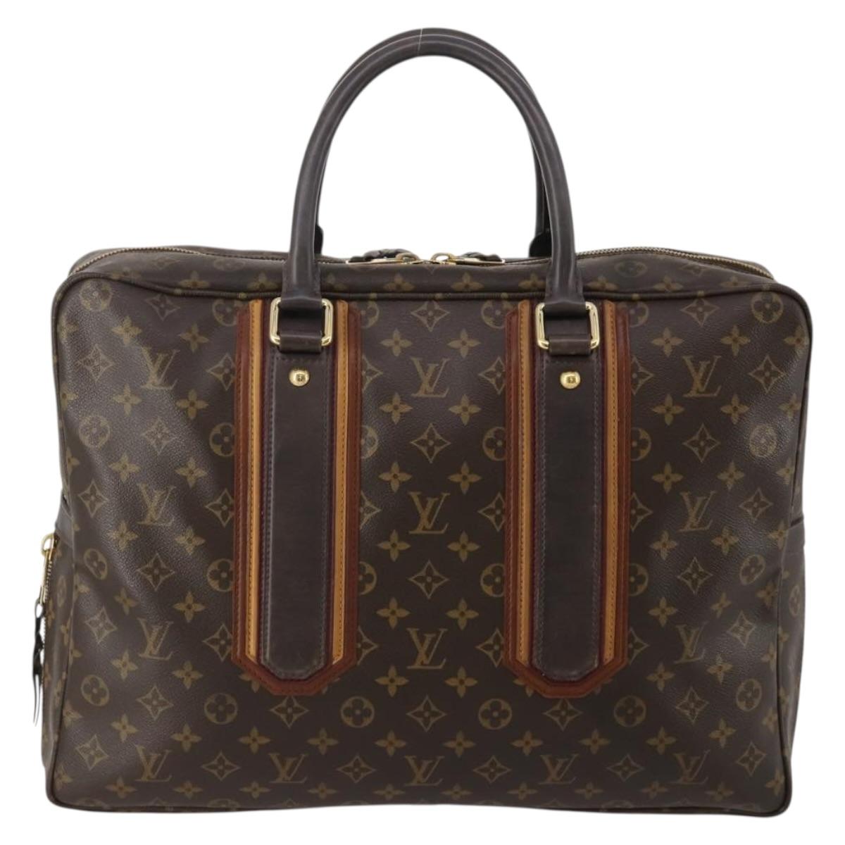 LOUIS VUITTON Monogram Bekia Anthracite Porte Documents Bag M95531 Auth 196929