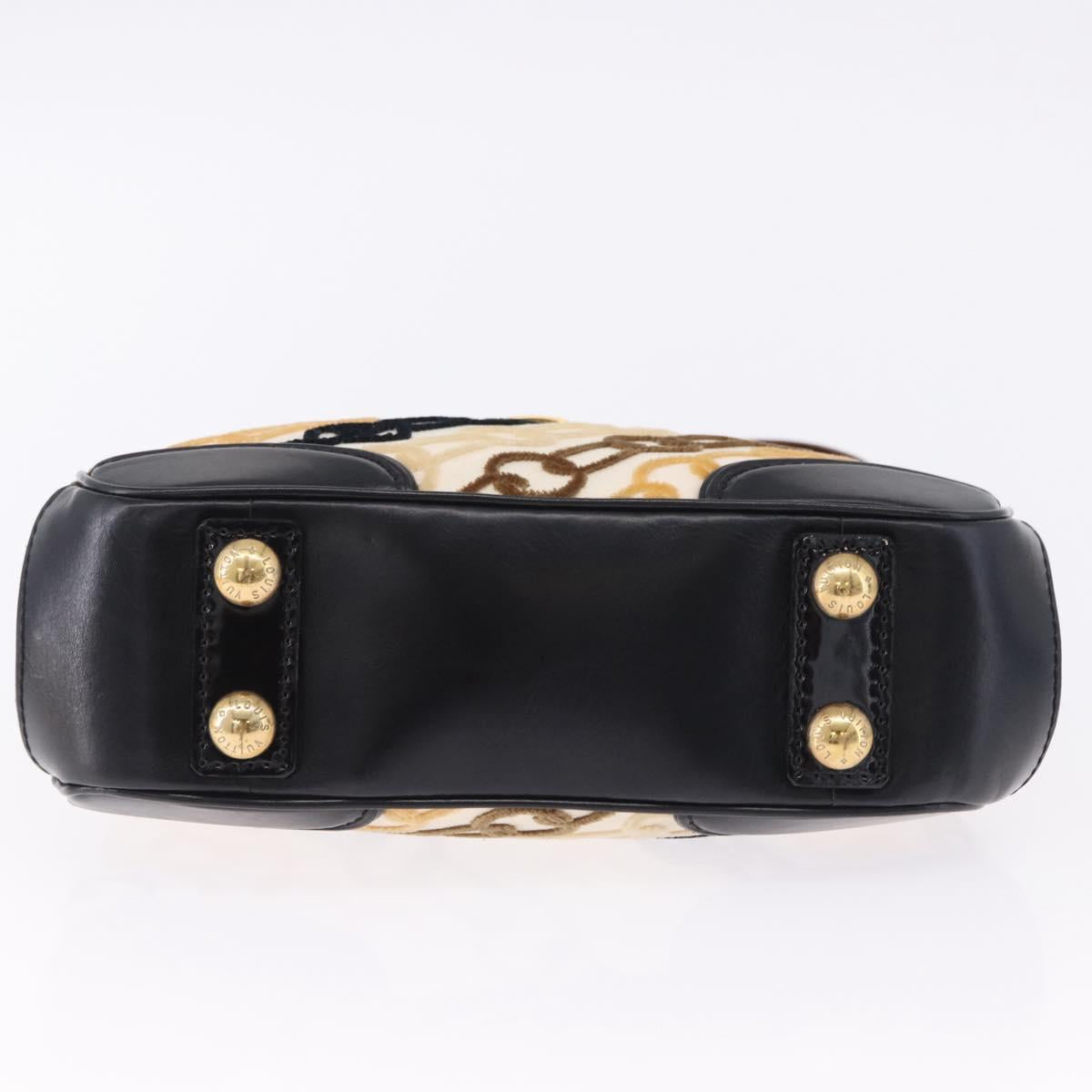 LOUIS VUITTON Monogram Charm Mini Linda Hand Bag Ivory LV Auth 196930M