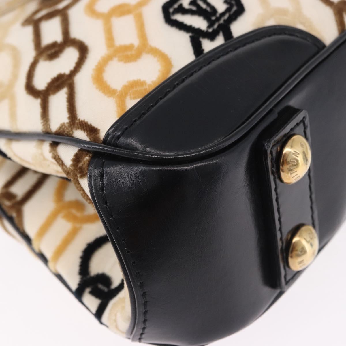 LOUIS VUITTON Monogram Charm Mini Linda Hand Bag Ivory LV Auth 196930M