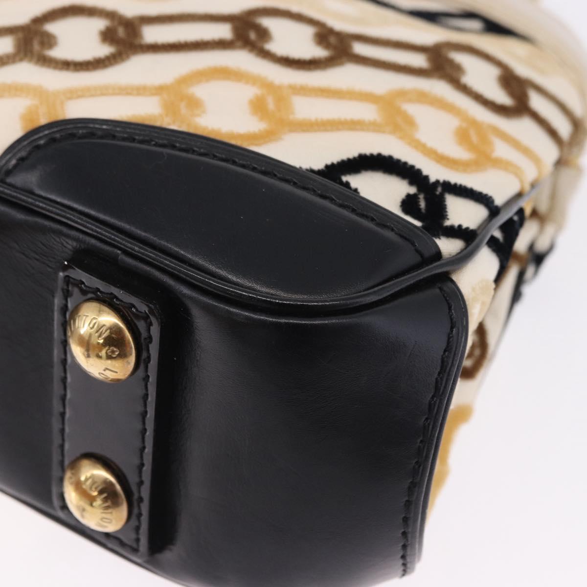 LOUIS VUITTON Monogram Charm Mini Linda Hand Bag Ivory LV Auth 196930M