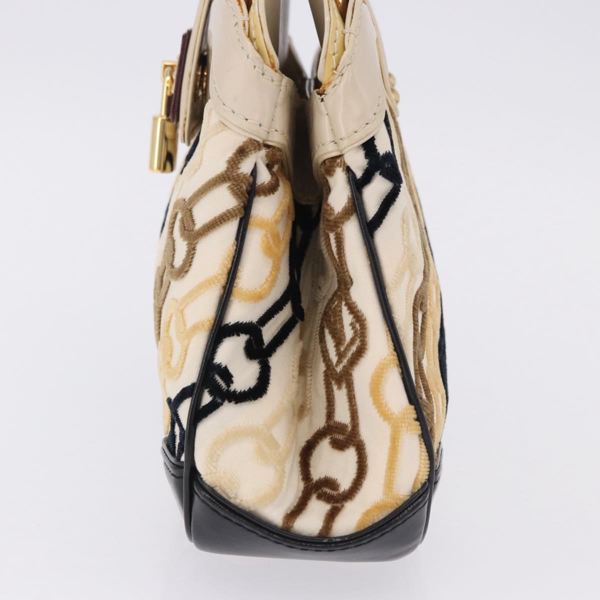 LOUIS VUITTON Monogram Charm Mini Linda Hand Bag Ivory LV Auth 196930M