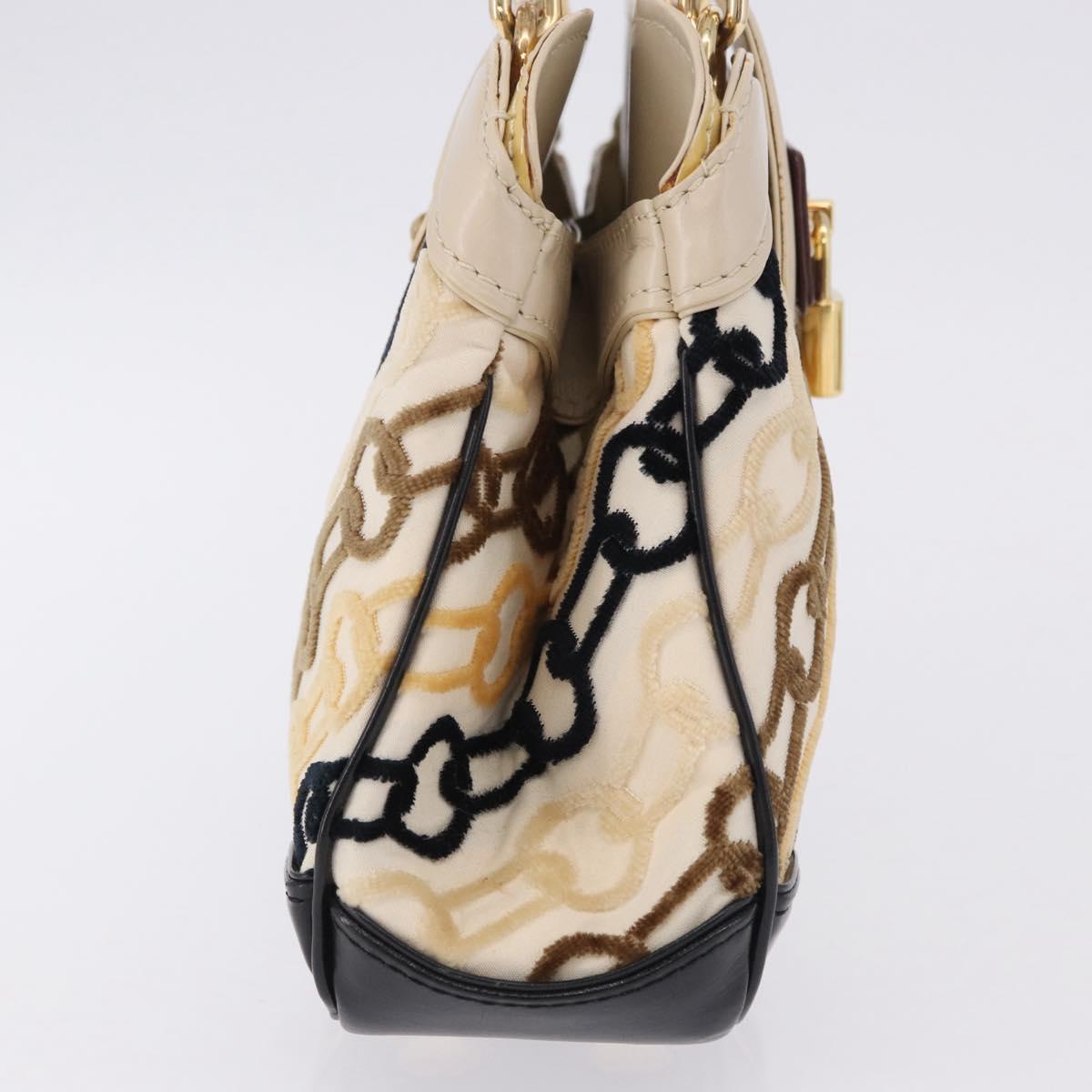 LOUIS VUITTON Monogram Charm Mini Linda Hand Bag Ivory LV Auth 196930M