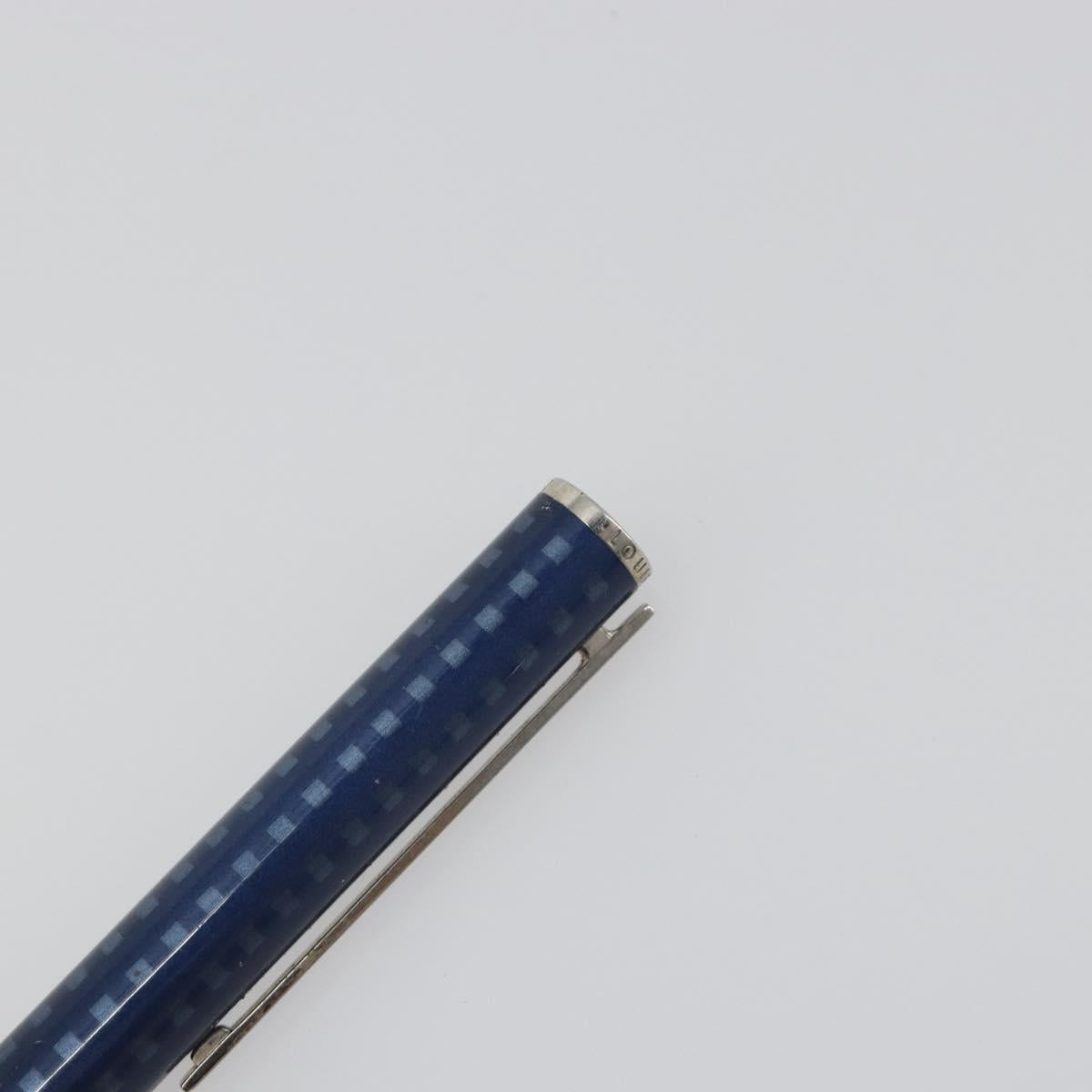 LOUIS VUITTON Jet Rack Ballpoint Pen metal Blue N79155 LV Auth 196940