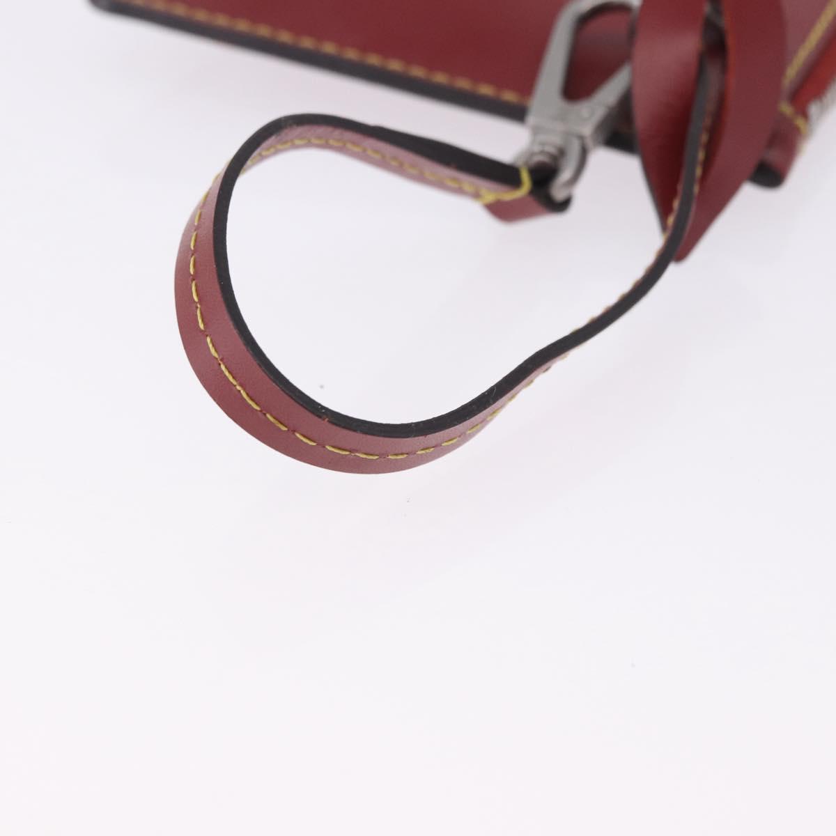 LOUIS VUITTON Epi Twist Bucket Pouch Pouch Red Silver LV Auth 196949
