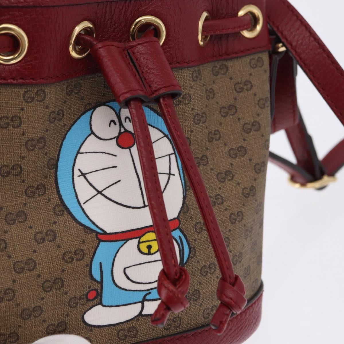GUCCI Micro GG Supreme Fujiko-Pro Bag PVC Beige Gold 647801 Auth 196955M
