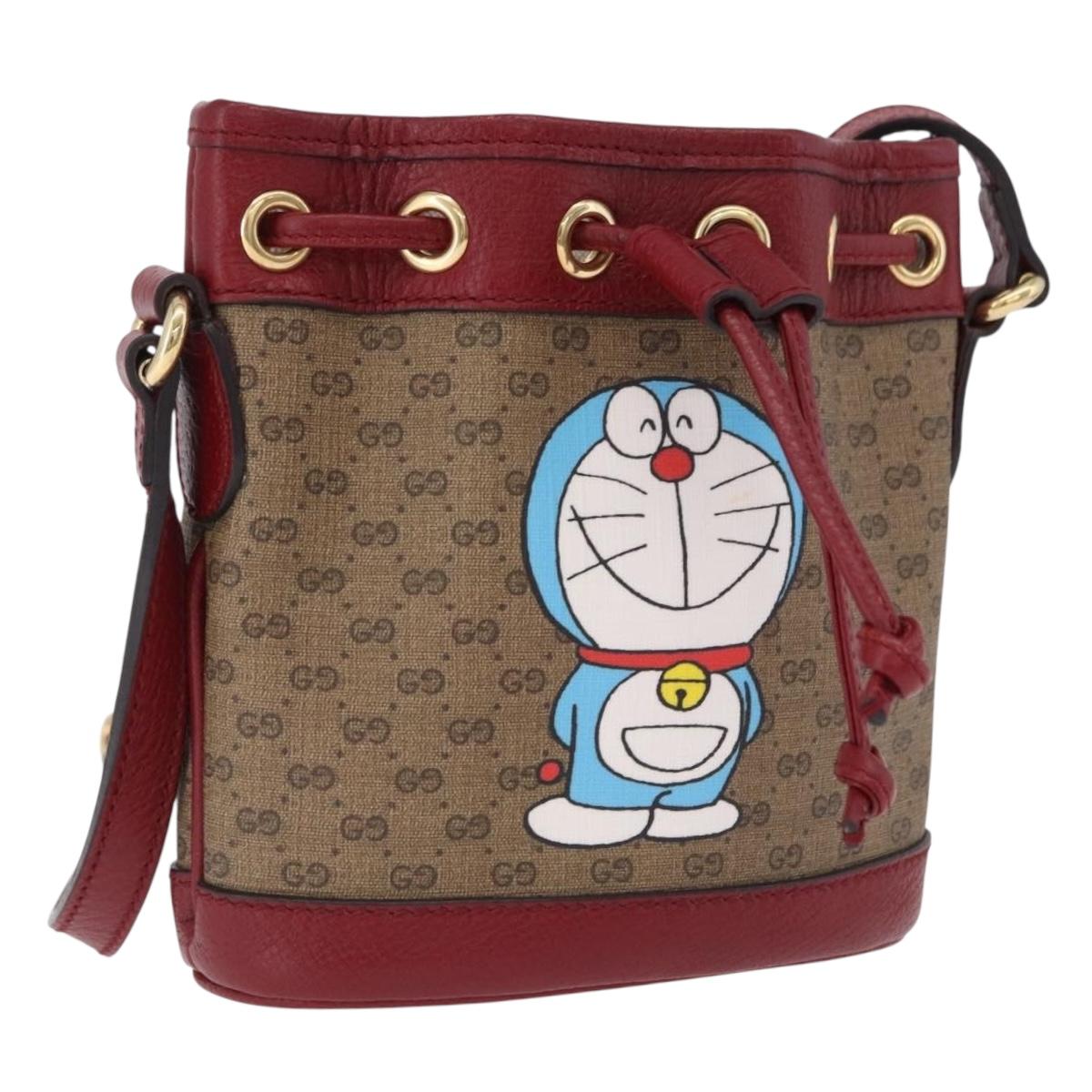GUCCI Micro GG Supreme Fujiko-Pro Bag PVC Beige Gold 647801 Auth 196955M