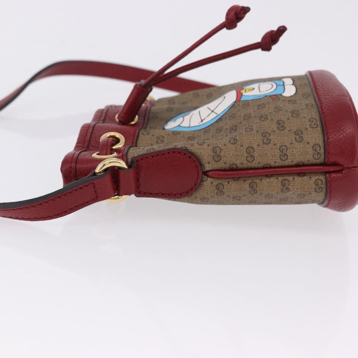 GUCCI Micro GG Supreme Fujiko-Pro Bag PVC Beige Gold 647801 Auth 196955M