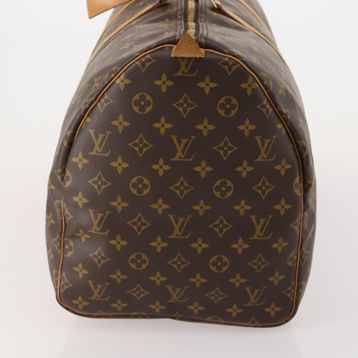LOUIS VUITTON Monogram Keepall 55 Boston Bag M41424 LV Auth 196969V