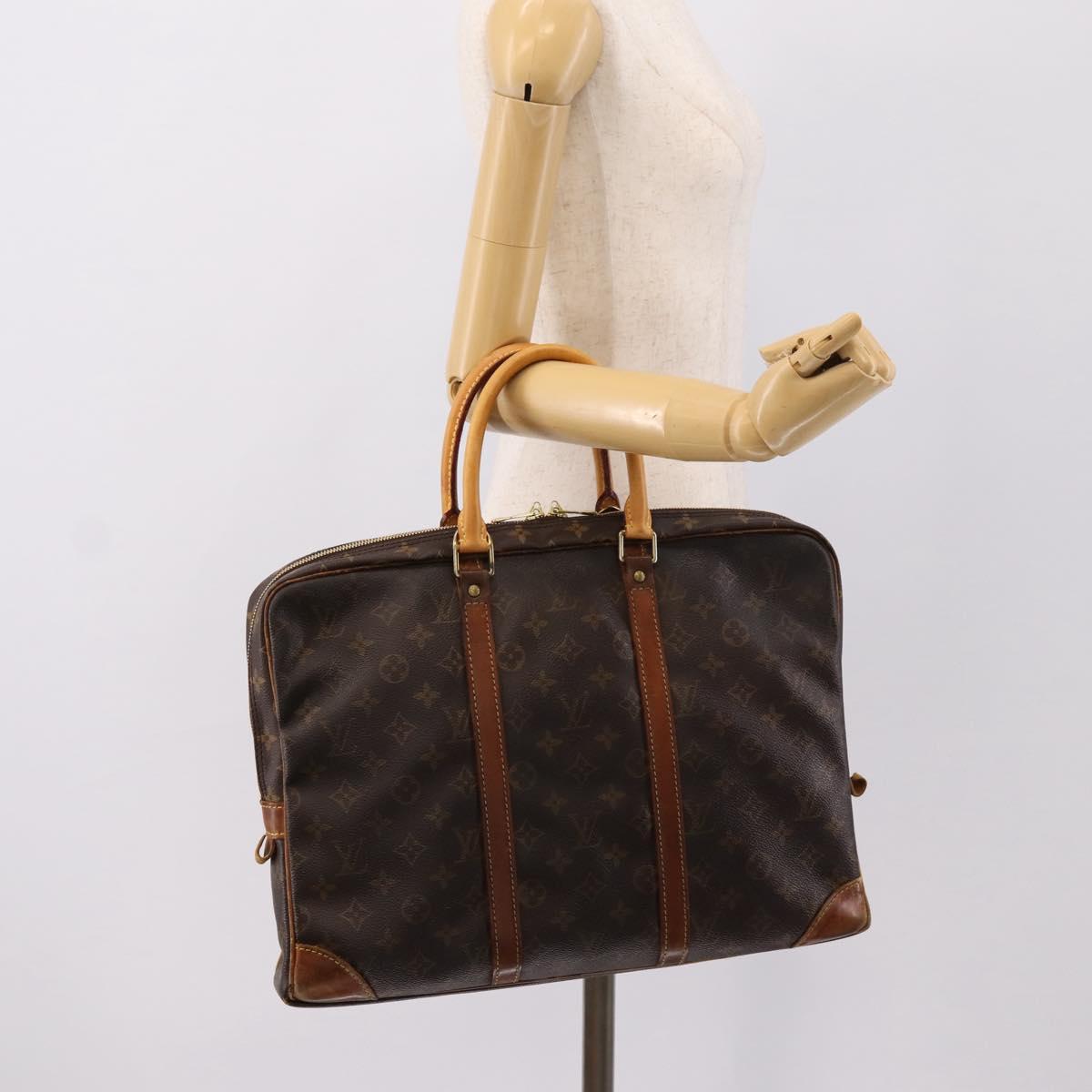LOUIS VUITTON Monogram Porte Documents Voyage Business Bag M53361 LV Auth 196970