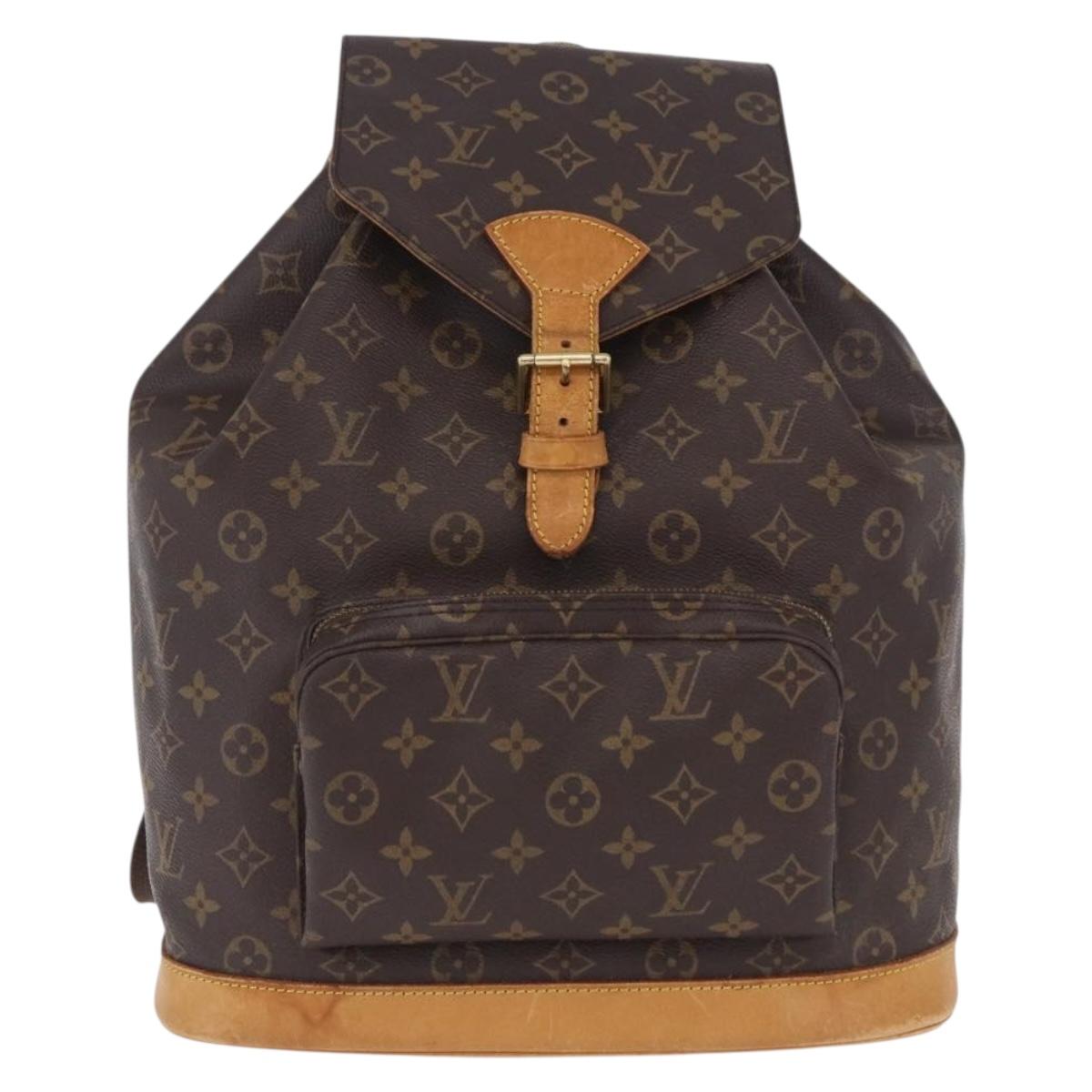 LOUIS VUITTON Monogram Montsouris GM Backpack M51135 LV Auth 196971