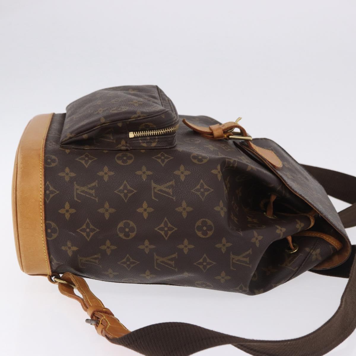 LOUIS VUITTON Monogram Montsouris GM Backpack M51135 LV Auth 196971