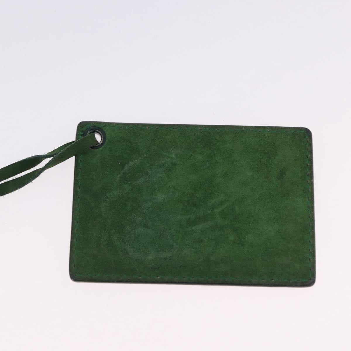 BALENCIAGA Chain Hand Bag Suede Green Auth 196979