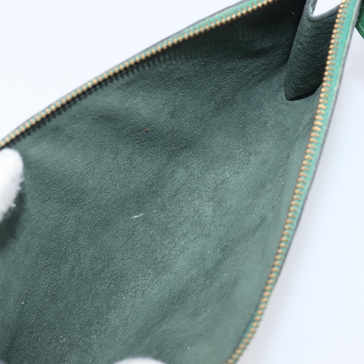 LOUIS VUITTON Epi Pochette Accessoires Pouch Green M52984 LV Auth 196982A